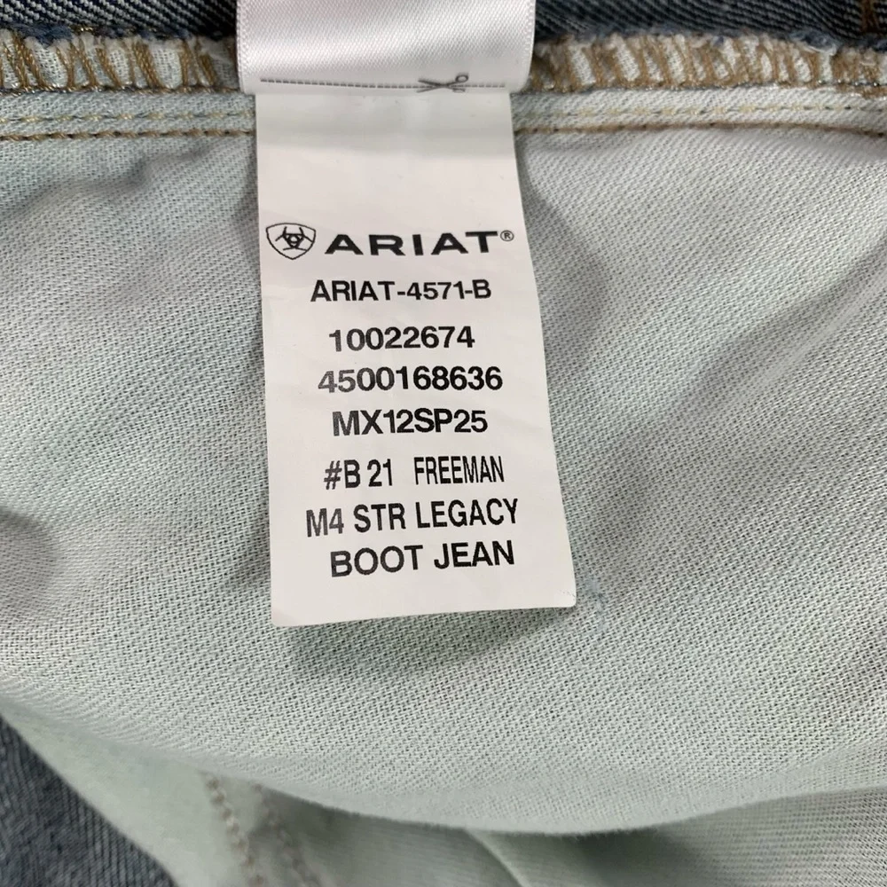 Ariat‎ Men’s 42x30 M4 Legacy Relaxed Bootcut Jeans Freeman Wash